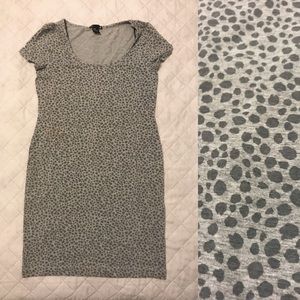 Grey Cheetah Print Dress